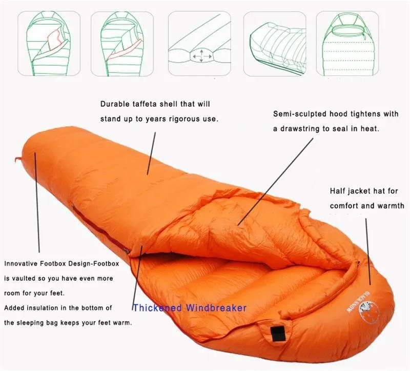 Goose down filled Sleeping bag