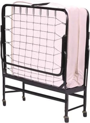 Greaton, 14” Folding Bed with Luxurious Memory Foam Mattress, Strong and Sturdy Metal Frame, Portable Guest Bed for Easy Storage, 31-Inch, White