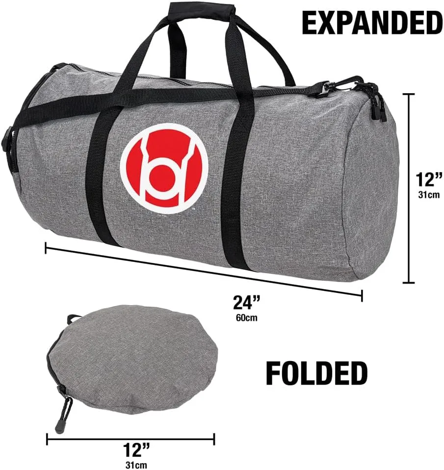 Green Lantern Core Blackest Night Red Lantern Logo Lightweight Duffel Bag for Sports and Gym Packable for Travel