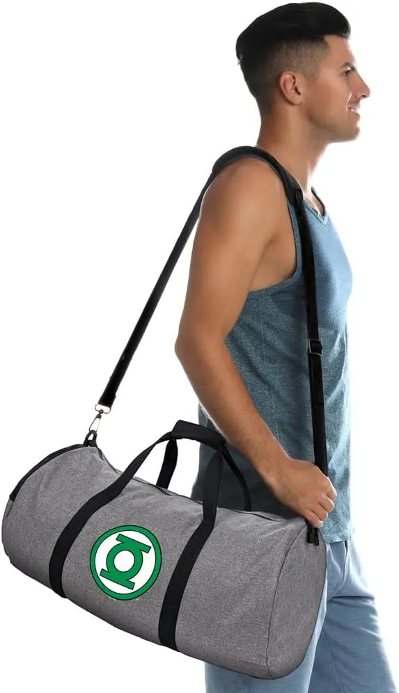 Green Lantern Core Logo Lightweight Duffel Bag for Sports and Gym Packable for Travel