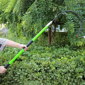 Green Safety Rescue Hook 10ft 6.6ft 5ft 3.3ft, High Voltage Anti Electric Shock Life-Saving Insulated Pole for Fire Electrician, with Anti Slip Handle & Carrying Bag(1.5m/4.9ft/59in- 35kv)