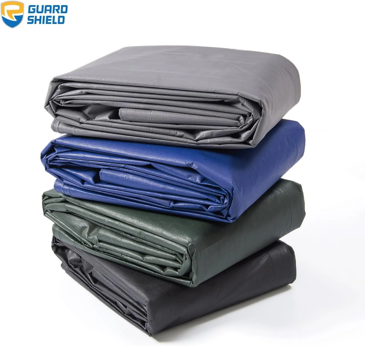 GUARD SHIELD Tarp Waterproof Heavy Duty Matte Grey Tarp 20x20 Feet Large UV Resistant Tarps Cover Outdoor 11mil