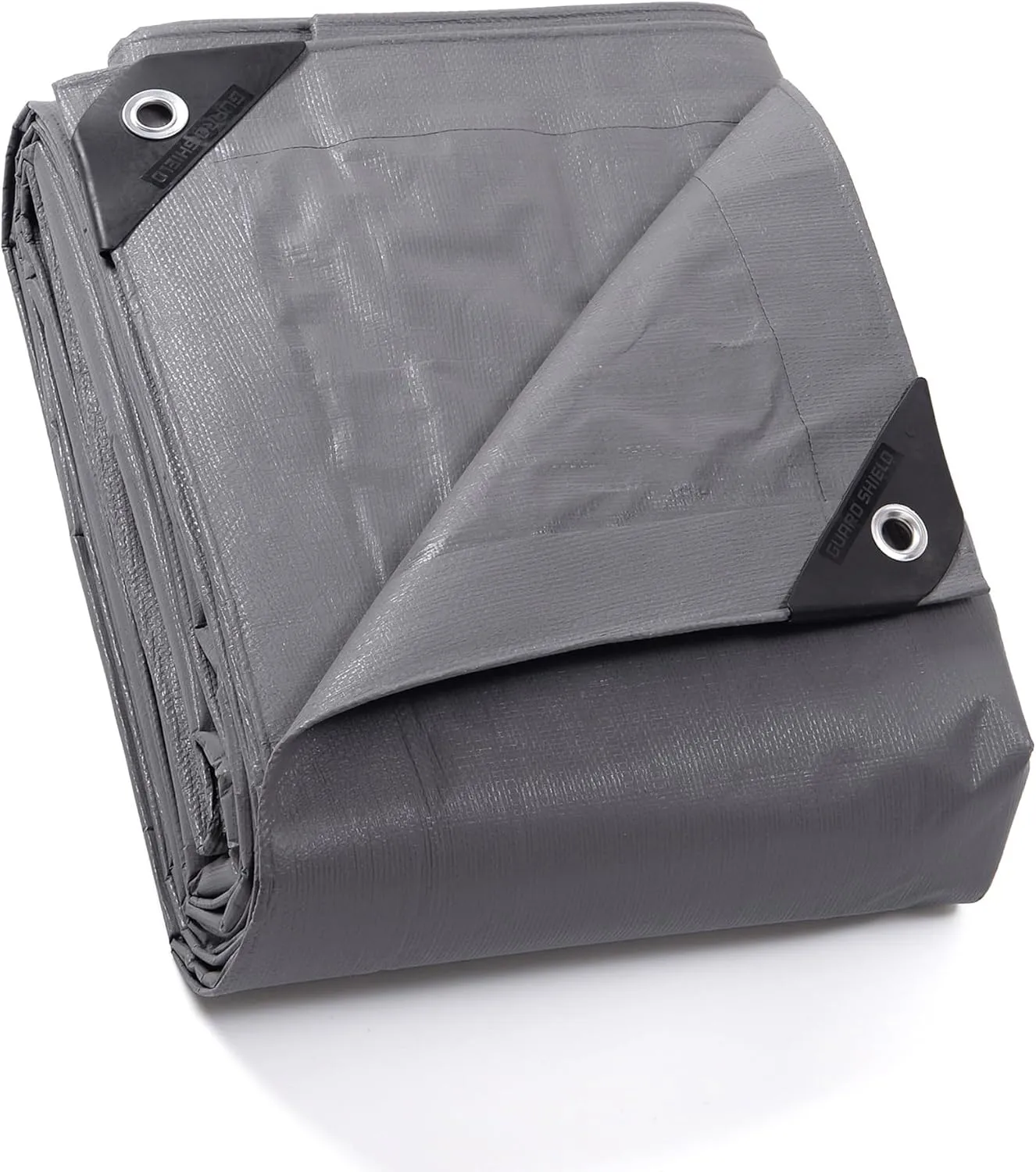GUARD SHIELD Tarp Waterproof Heavy Duty Matte Grey Tarp 20x20 Feet Large UV Resistant Tarps Cover Outdoor 11mil
