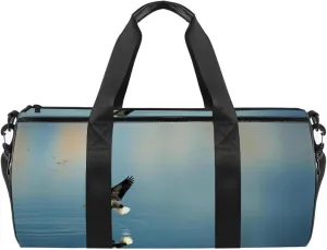 Gym Bag for Women,Small Gym Bag for Men,Crane Portrait,Overnight Bag