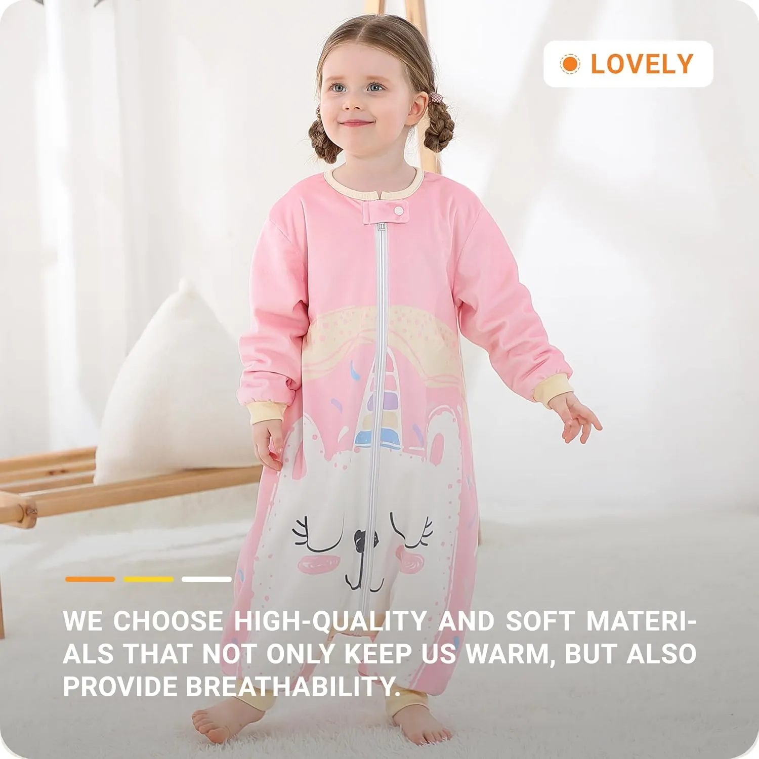 HAHASHOW Baby Sleeping Sack Sleeveless, Toddler Sleeping Bag with Legs, Swaddle Wearable Blanket
