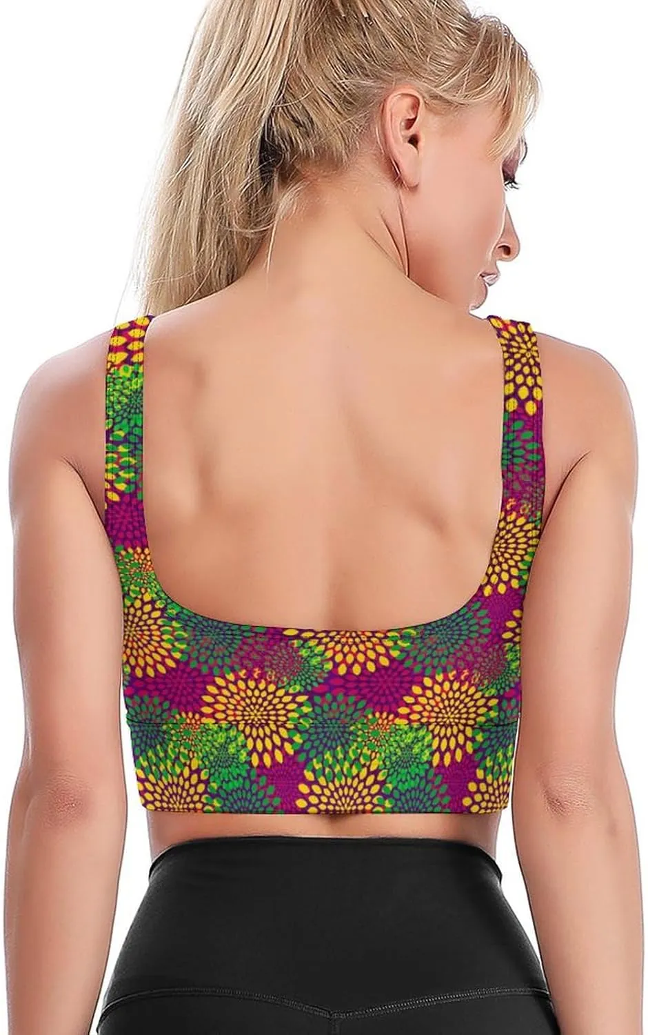 Halloween Bras for Women Workout Sports Bra No Underwire Yoga Bras Ladies Padded Sleeping Bra for Running Crop Tops