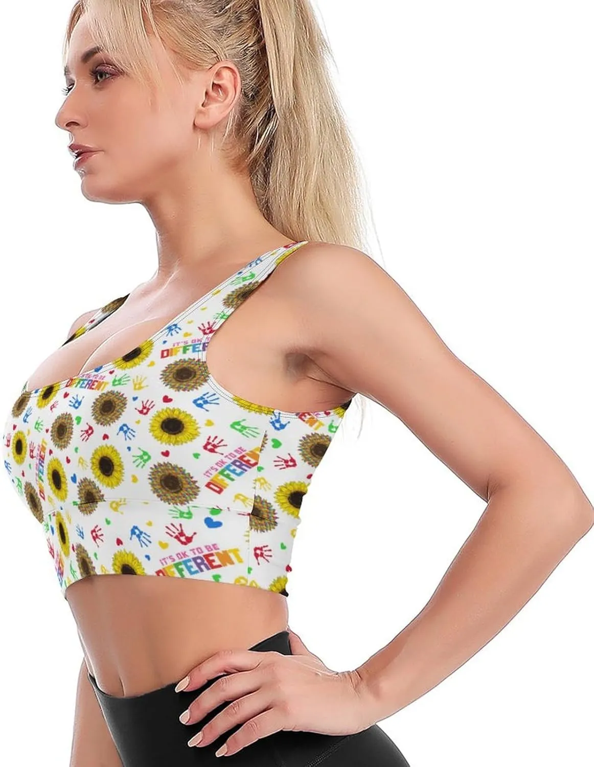 Halloween Bras for Women Workout Sports Bra No Underwire Yoga Bras Ladies Padded Sleeping Bra for Running Crop Tops