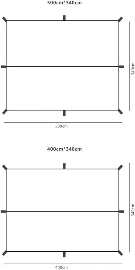 Hammock Rain Fly Tent Camping Tarp, Outdoor Canopy Hammock Rain Fly Sunscreen Camping Shelter for Camping, Travel, Outdoor, Hammocks(400 * 340cm)