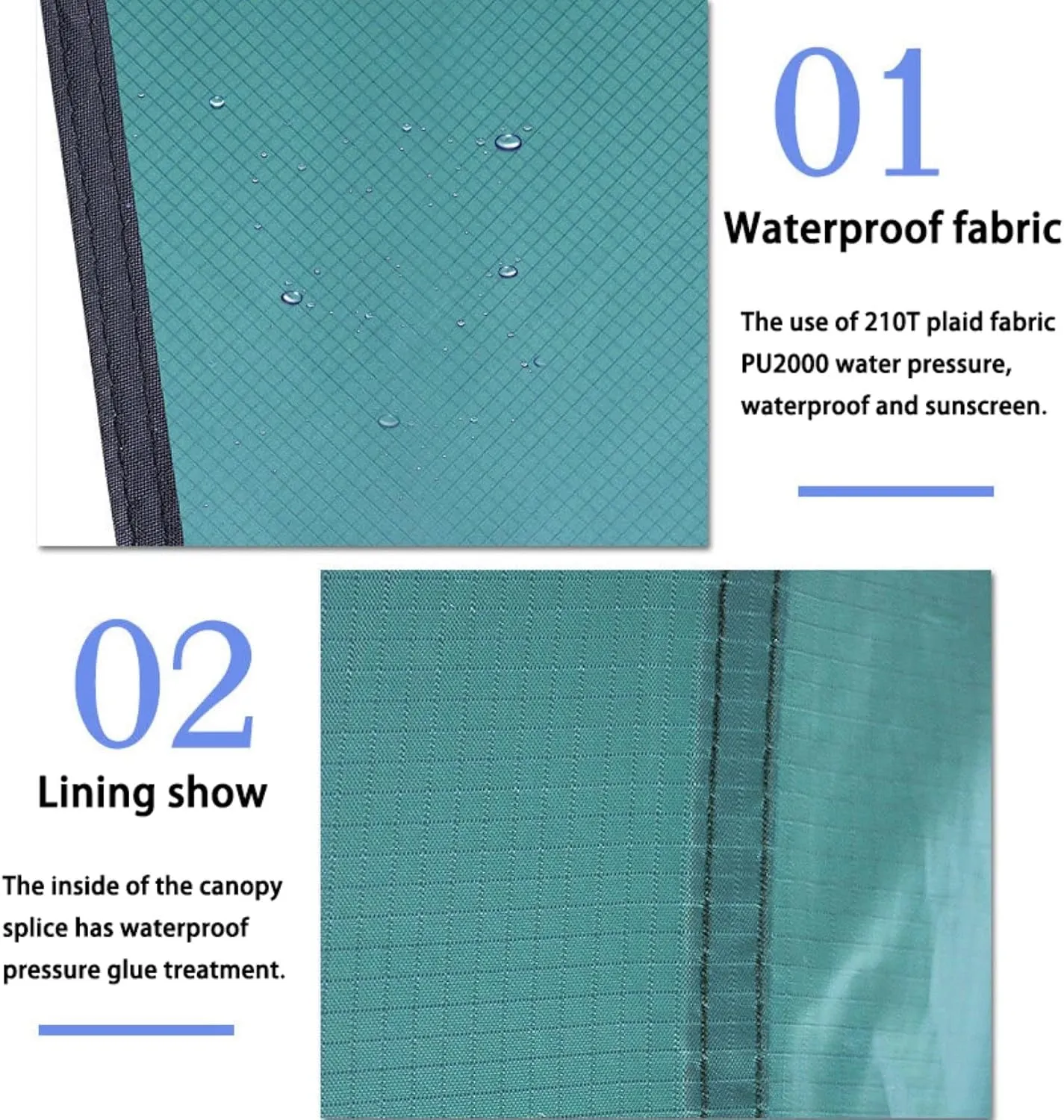 Hammock Rain Fly Waterproof 11.8 X 9.5 Ft Lightweight Hammock Tarp,210T Ripstop Tent Tarp for Camping, Backpacking, Hiking (Color : Black, Size : 360 * 290cm)