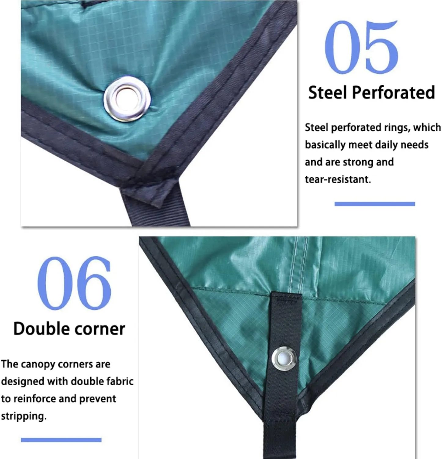 Hammock Rain Fly Waterproof 11.8 X 9.5 Ft Lightweight Hammock Tarp,210T Ripstop Tent Tarp for Camping, Backpacking, Hiking (Color : Black, Size : 360 * 290cm)