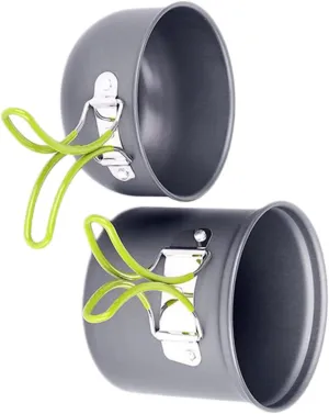 HANABASS 1set Portable Folding Cooking Pot for Camping Hiking Outdoor Activities Cookware Cooking Supplies for Backpacking and Travel