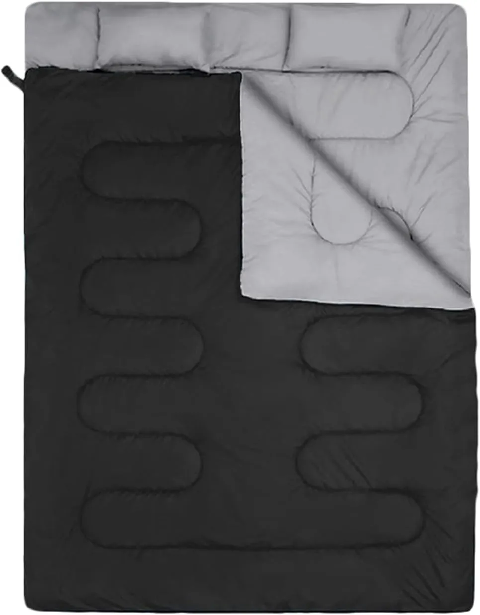 Heated Double Sleeping Bag for Adults, Season Queen Size - Person Electric Camping Bag for Cold Weather, Hiking, Backpacking - Warm and Cozy Sleep System