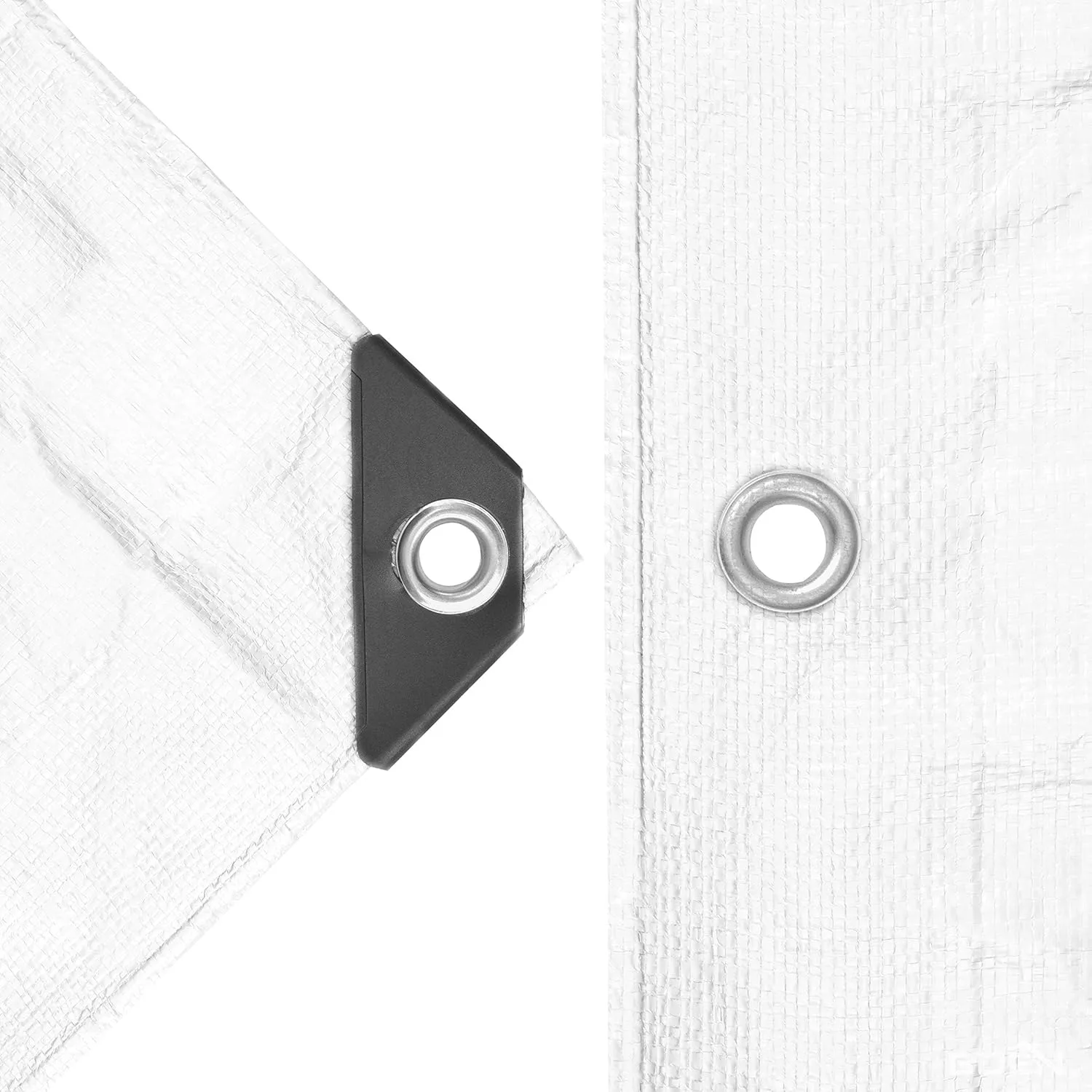 Heavy Duty Tarp Waterproof Large Cover |White, 12' x 20' 10 Mil Thick | Rip Proof Tarps | Thick Weave Material, UV Resistant Great for Tarpaulin Canopy Tent, Boat, RV or Pool Cover