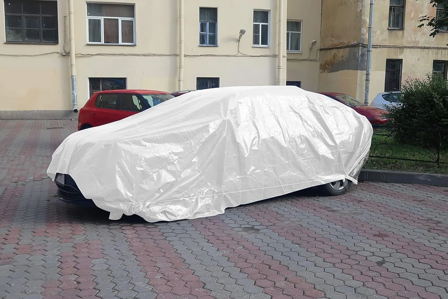 Heavy Duty Tarp Waterproof Large Cover |White, 12' x 20' 10 Mil Thick | Rip Proof Tarps | Thick Weave Material, UV Resistant Great for Tarpaulin Canopy Tent, Boat, RV or Pool Cover