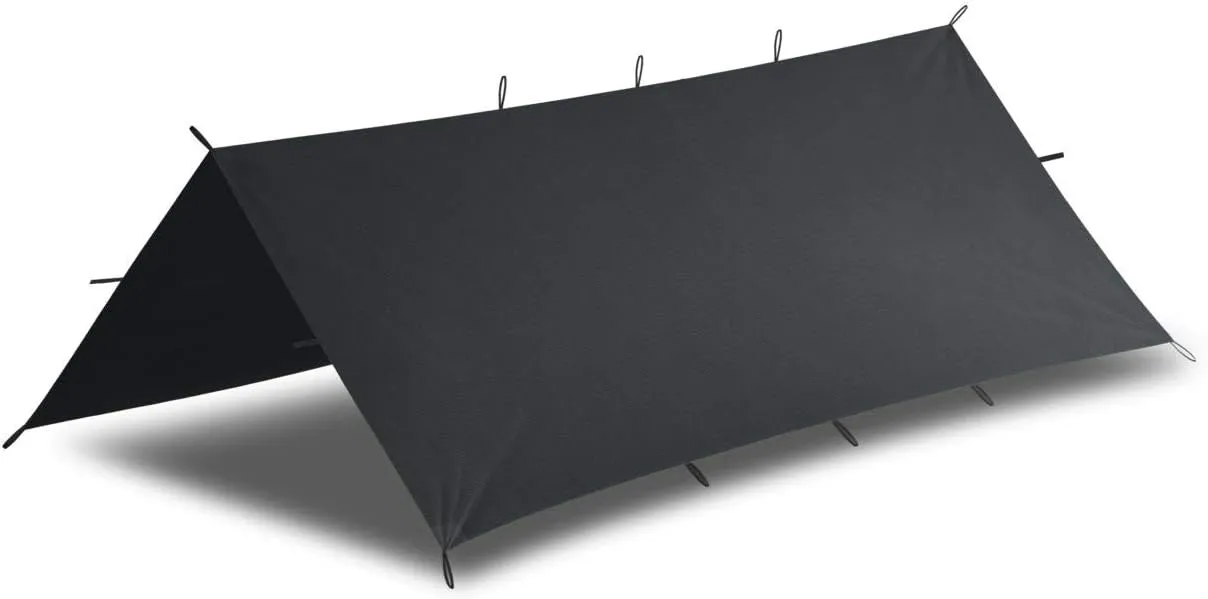 Helikon-Tex SuperTarp Small - Polyester Ripstop Tarp/Tarpaulin - Shadow Grey - Outdoor Bushcraft Hunting Survival