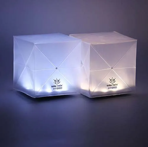 Helix Hybrid Collapsible Solar-Powered Origami Lantern