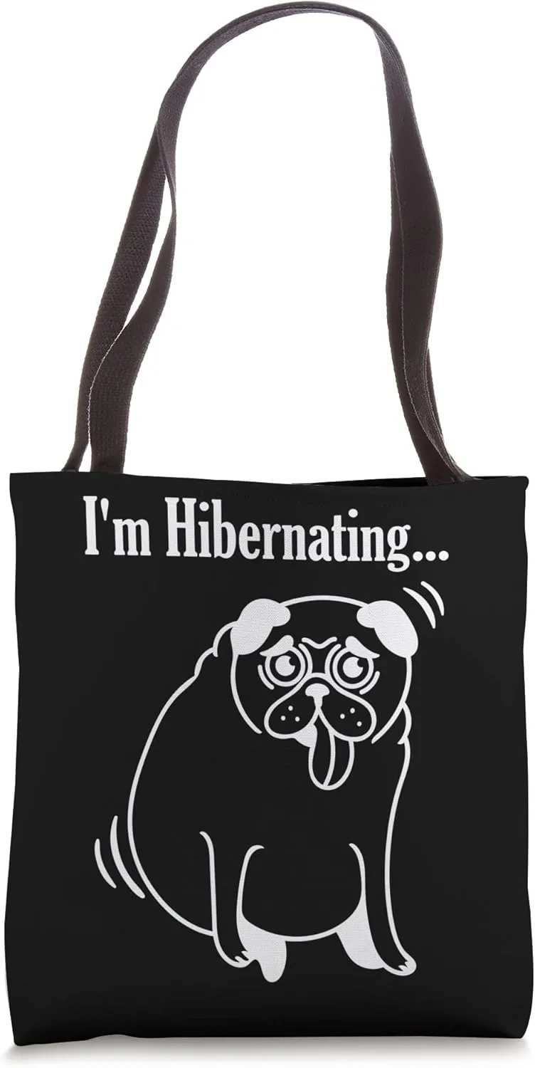 Hibernation I'm Hibernating Funny Tired Sheep Sleeping Tote Bag