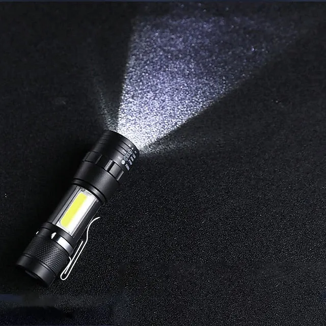 High Power Rechargeable Flashlight Mini Zoom Torch Outdoor Camping Strong Lamp Lantern Waterproof Tactical Flashlight