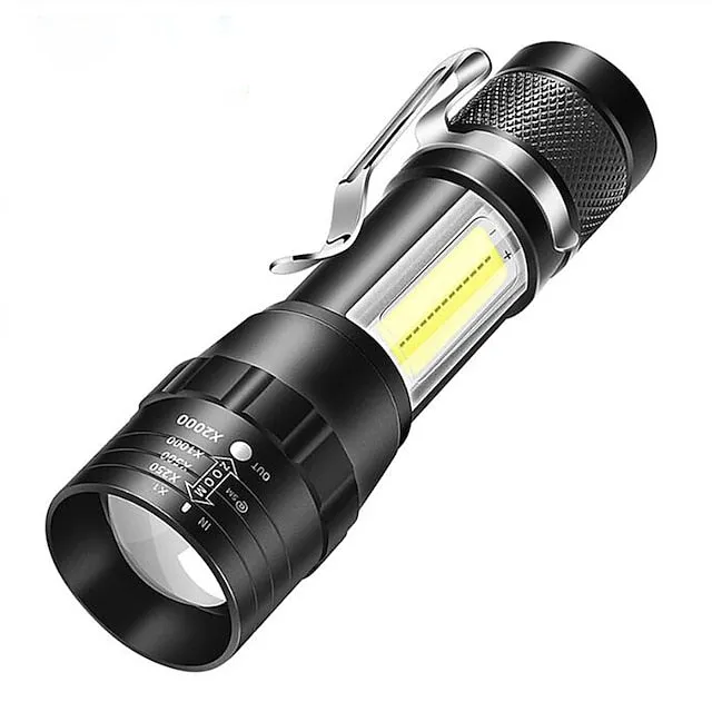 High Power Rechargeable Flashlight Mini Zoom Torch Outdoor Camping Strong Lamp Lantern Waterproof Tactical Flashlight
