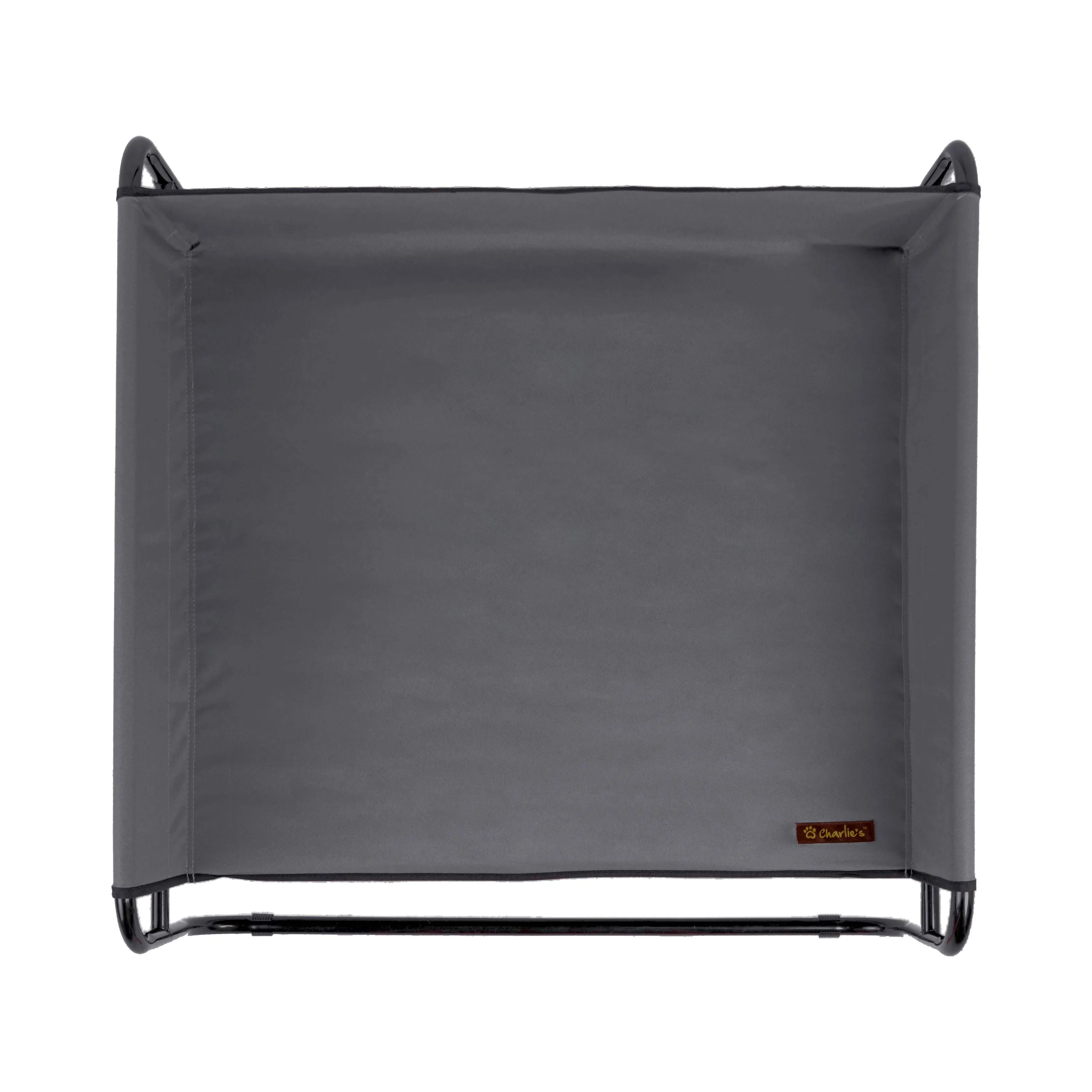 High Walled Outdoor Trampoline Pet Bed Cot - Grey