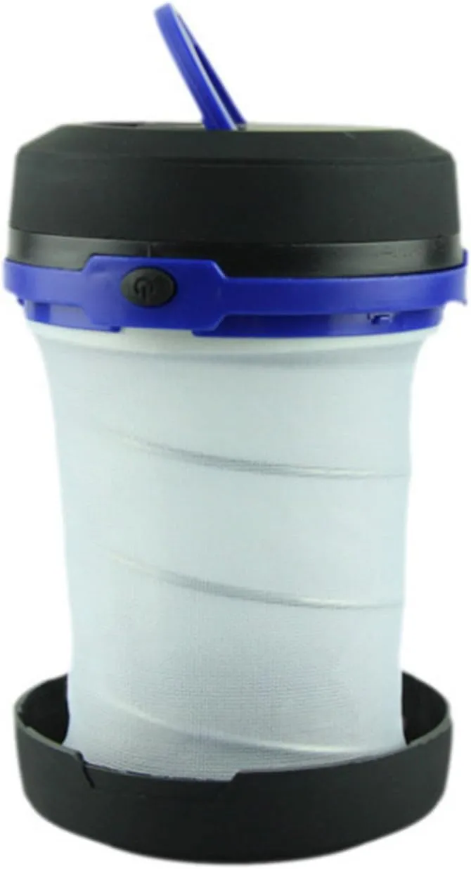 HiiBaby Outdoor Ultra-light Collapsible Pop Up LED Camping Travel Lantern Flashlight (Blue)