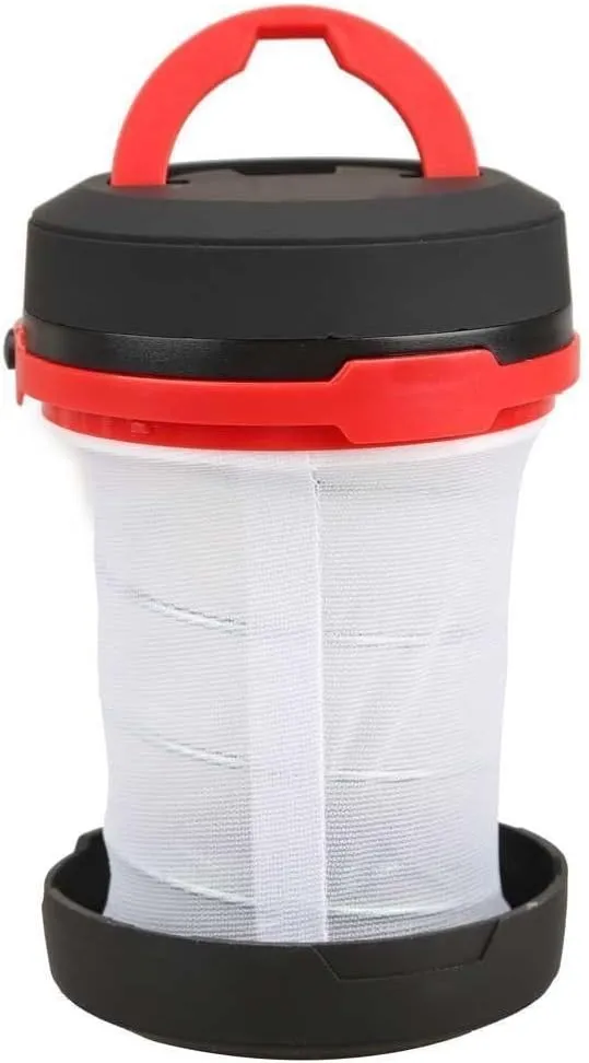 HiiBaby Outdoor Ultra-light Collapsible Pop Up LED Camping Travel Lantern Flashlight (Red)