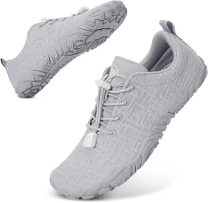 Hike Barefoot Shoes Womens Mens Footwear, Pro Water Shoe Women Men Barefoot Hiking Beach Grounding Shoes for Travel, Wide Toe Box Zero Drop Non-Slip Breathable Lightweight (Women 12.5 / Men 11.5)