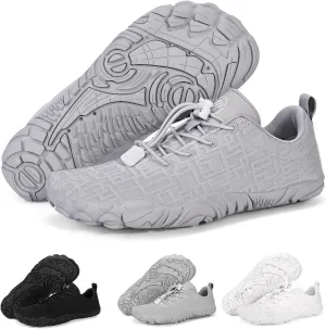Hike Barefoot Shoes Womens Mens Footwear, Pro Water Shoe Women Men Barefoot Hiking Beach Grounding Shoes for Travel, Wide Toe Box Zero Drop Non-Slip Breathable Lightweight (Women 9.5 / Men 8.5)