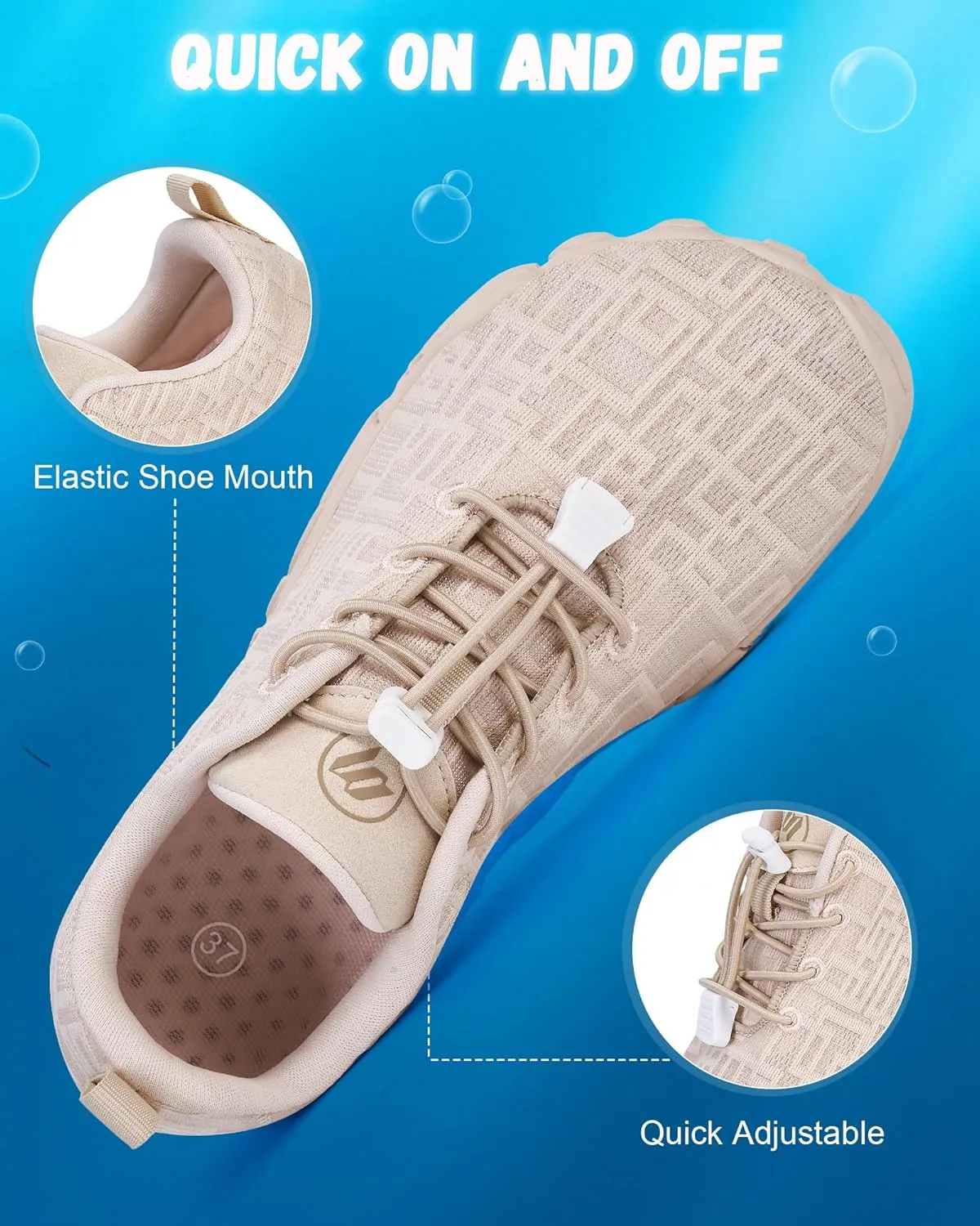 Hike Barefoot Shoes Womens Mens Footwear, Pro Water Shoe Women Men Barefoot Hiking Beach Grounding Shoes for Travel, Wide Toe Box Zero Drop Non-Slip Breathable Lightweight