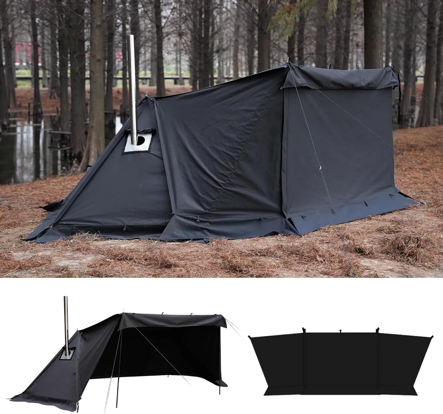 Himalaya Camping Tent Combination Pack, Hot Tent with Stove Jack Insulated Tent Outdoor Shelter for Camping Hiking