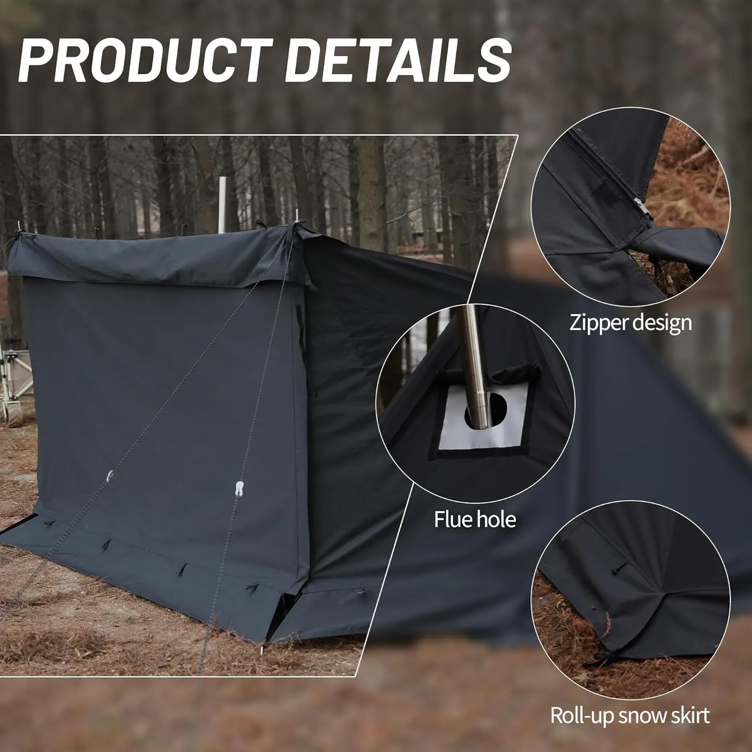 Himalaya Camping Tent Combination Pack, Hot Tent with Stove Jack Insulated Tent Outdoor Shelter for Camping Hiking