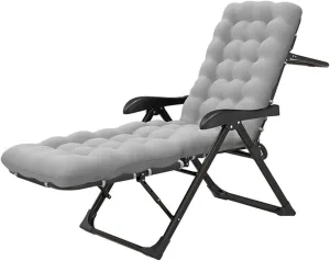 Home Leisure Chair Camping Cot Sun Lounger Recliner Chairs Folding Utility Adjustable Reclining Seat Full Padded Fishing Bed Outdoor Garden Chair Supports 200kg