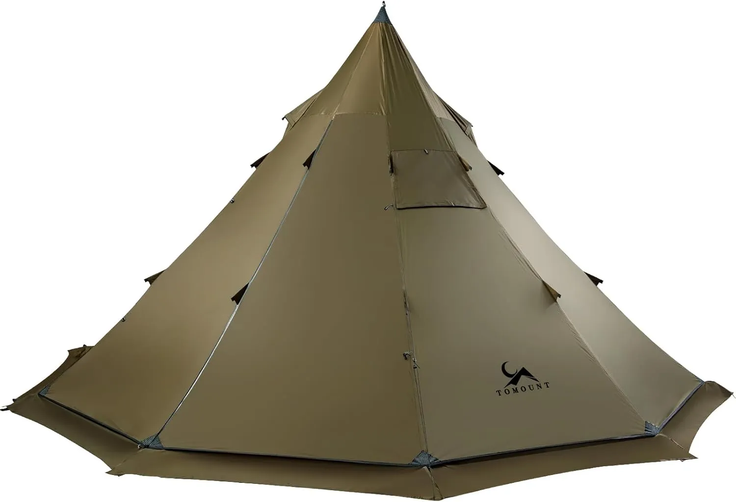 Hot Tent with Stove Jack for Camping Teepee Winter Tent Windproof and Waterproof 13.78ft in Diameter