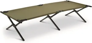 HQ ISSUE Camping Cot for Adults, Heavy-Duty Comfortable Military Army Style Portable Folding Sleeping Camp Tent Bed with Carry Bag, 225-lb Capacity