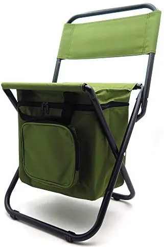 HTTMT Multi-use Backpack Chair Stool with Cooler Bag Hiking Fishing Camping Picnic [Item Number: ET-Seat002]