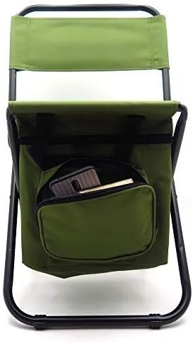 HTTMT Multi-use Backpack Chair Stool with Cooler Bag Hiking Fishing Camping Picnic [Item Number: ET-Seat002]