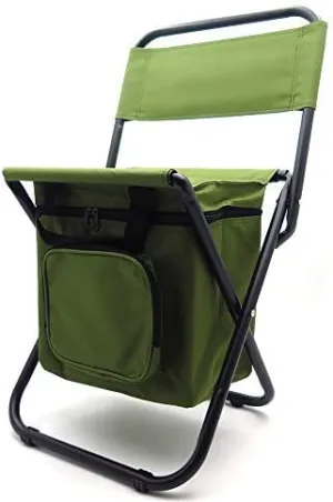 HTTMT Multi-use Backpack Chair Stool with Cooler Bag Hiking Fishing Camping Picnic [Item Number: ET-Seat002]