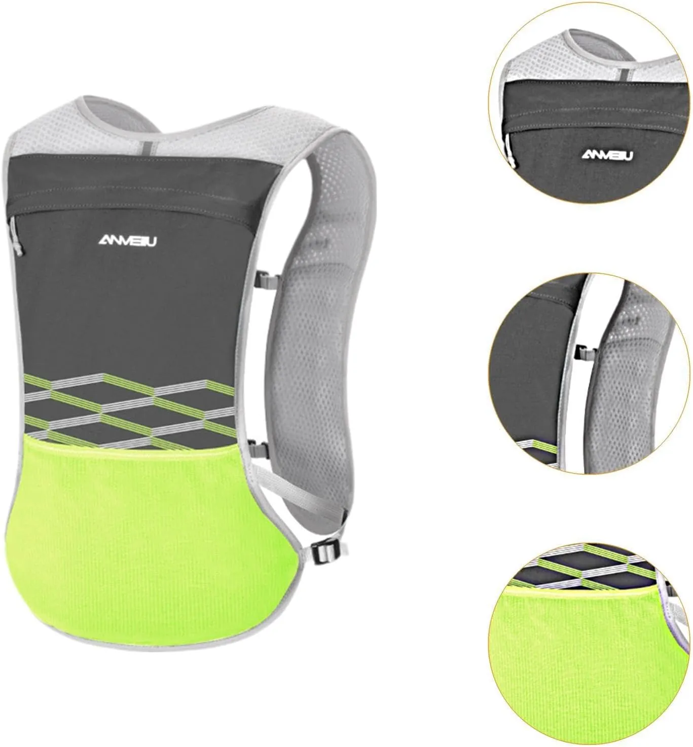 Hydration Vest Hydration Pack Adjustable Daypack Lightweight Sport Bag Running Vest for Workout Climbing Motorcycling Cycling