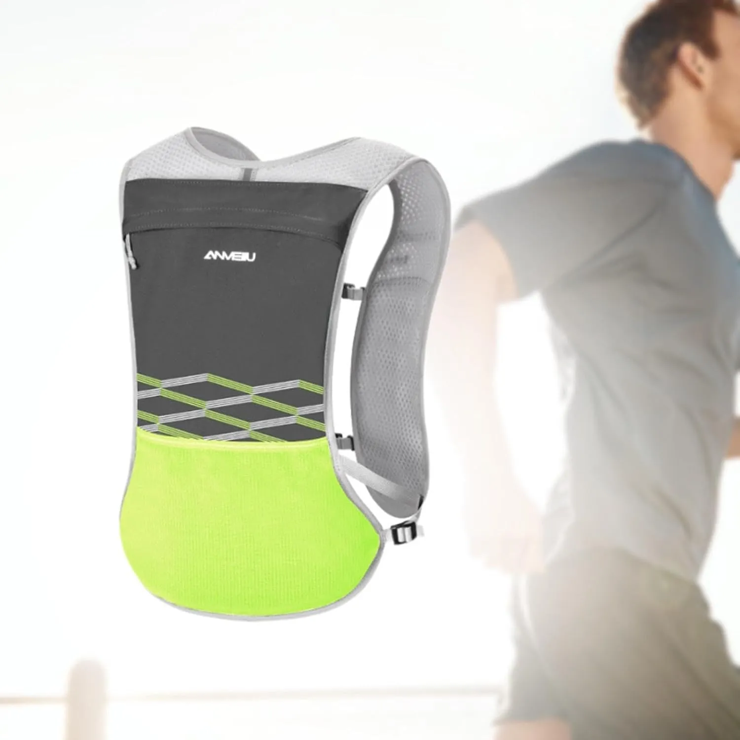 Hydration Vest Hydration Pack Adjustable Daypack Lightweight Sport Bag Running Vest for Workout Climbing Motorcycling Cycling