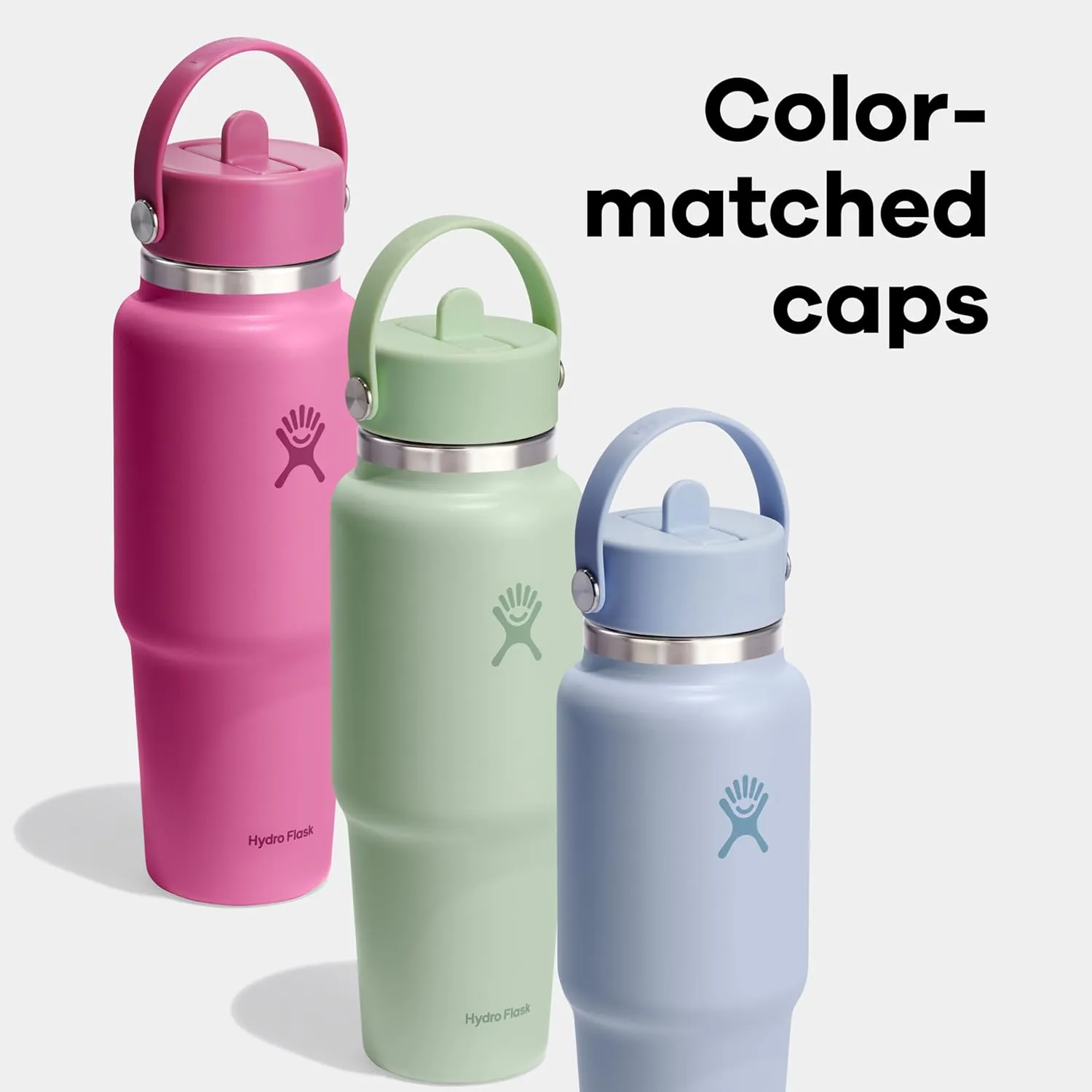 Hydro Flask 32 Oz Wide Flex Straw Travel Bottle Botanical Bliss Agave