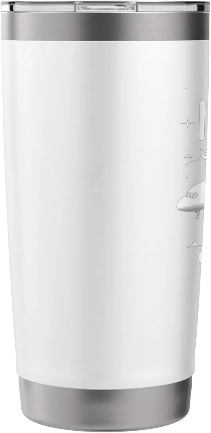 I Fear No Jet Lag Sarcastic Travel Vlog Quote Stainless Steel Insulated Tumbler