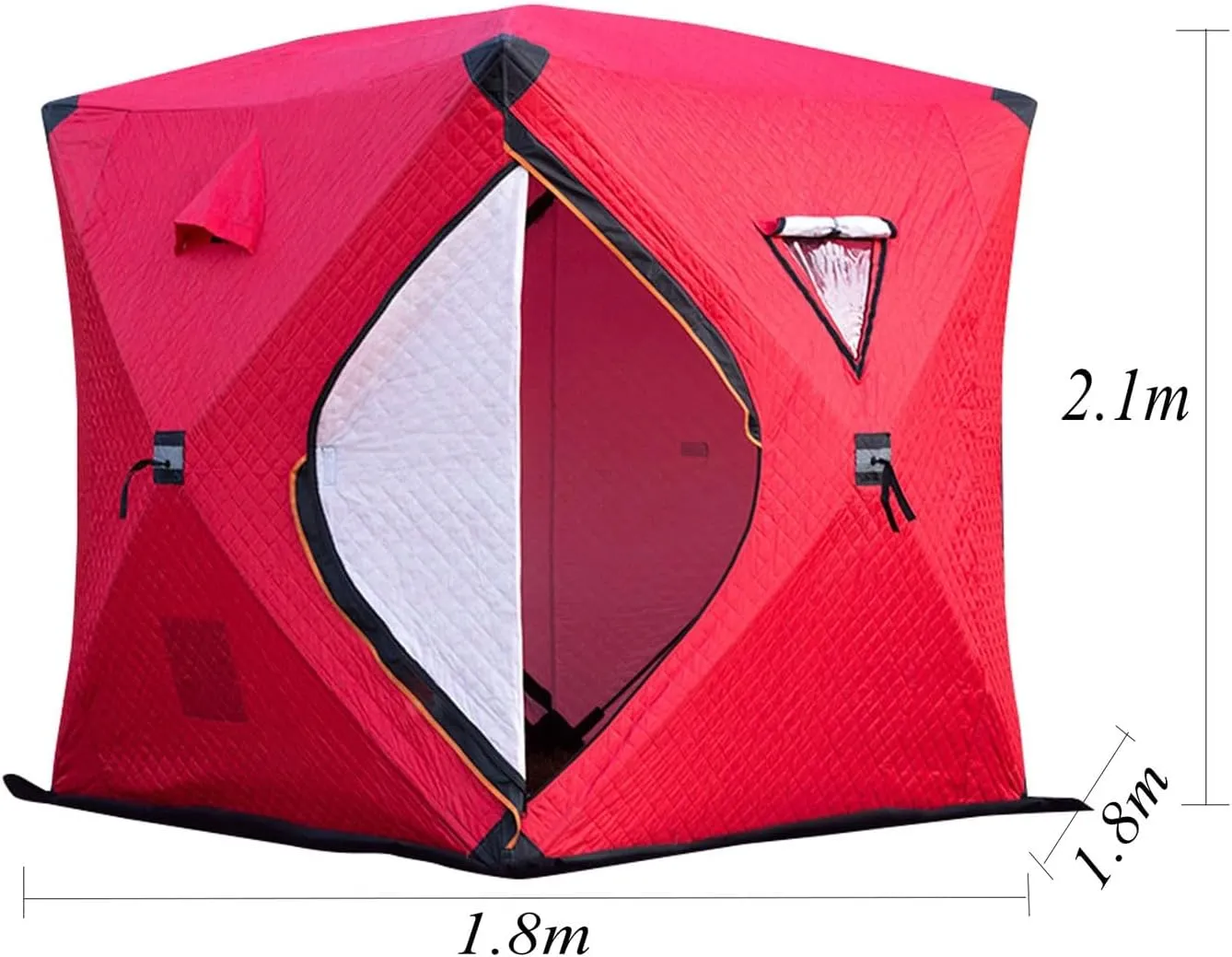 ice Fishing Tent ice Fishing shelter Insulated Portable Ice Fishing Tent, Outdoor Multi-Person Cold and Warm Automatic Tent(Color:1)