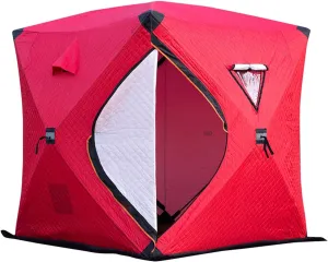 ice Fishing Tent ice Fishing shelter Insulated Portable Ice Fishing Tent, Outdoor Multi-Person Cold and Warm Automatic Tent(Color:1)