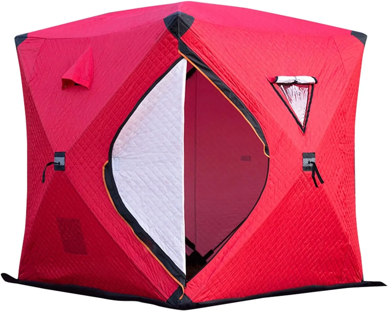 ice Fishing Tent ice Fishing shelter Insulated Portable Ice Fishing Tent, Outdoor Multi-Person Cold and Warm Automatic Tent(Color:1)