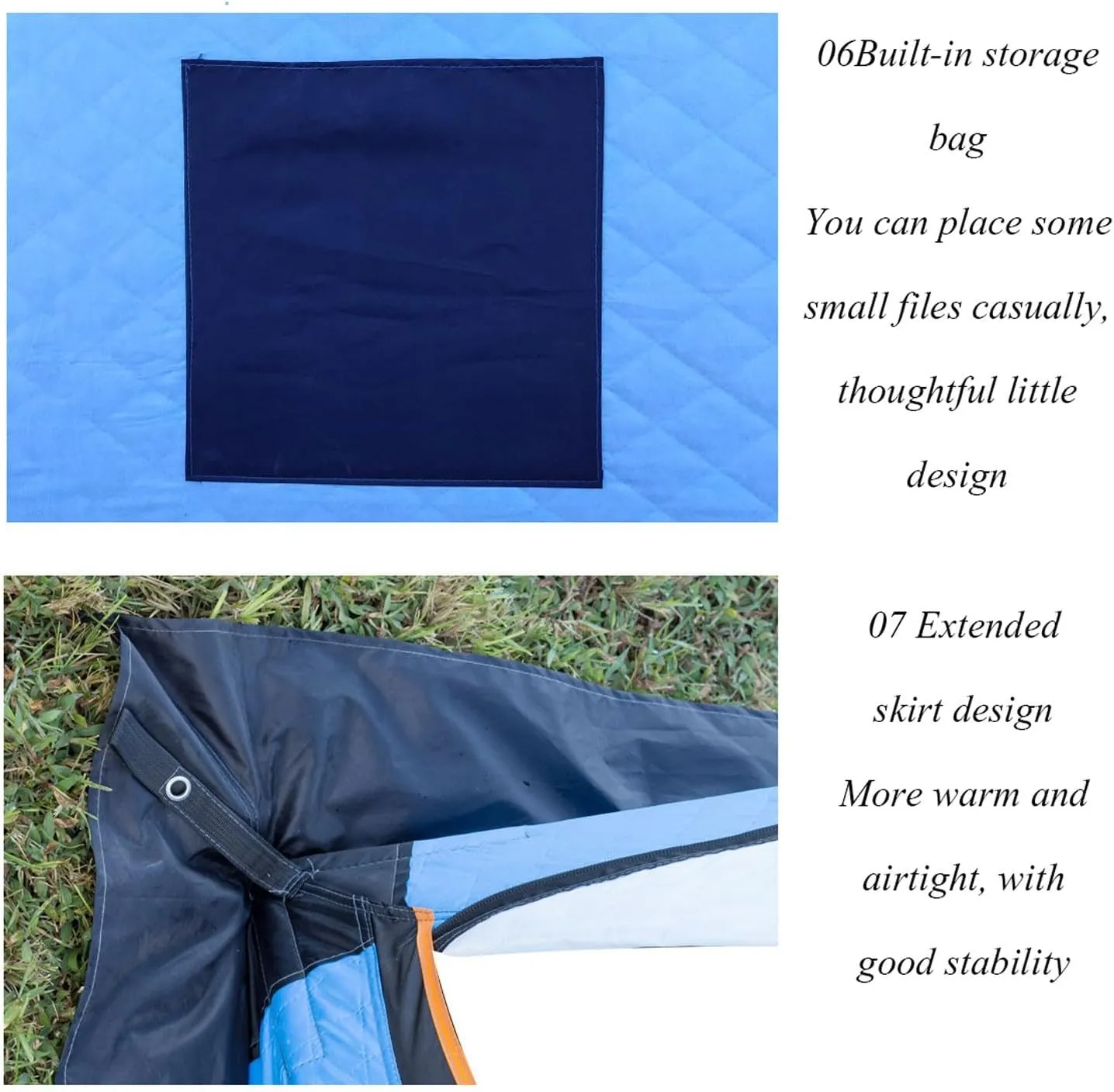 ice Fishing Tent ice Fishing shelter Insulated Portable Ice Fishing Tent, Outdoor Multi-Person Cold and Warm Automatic Tent(Color:1)
