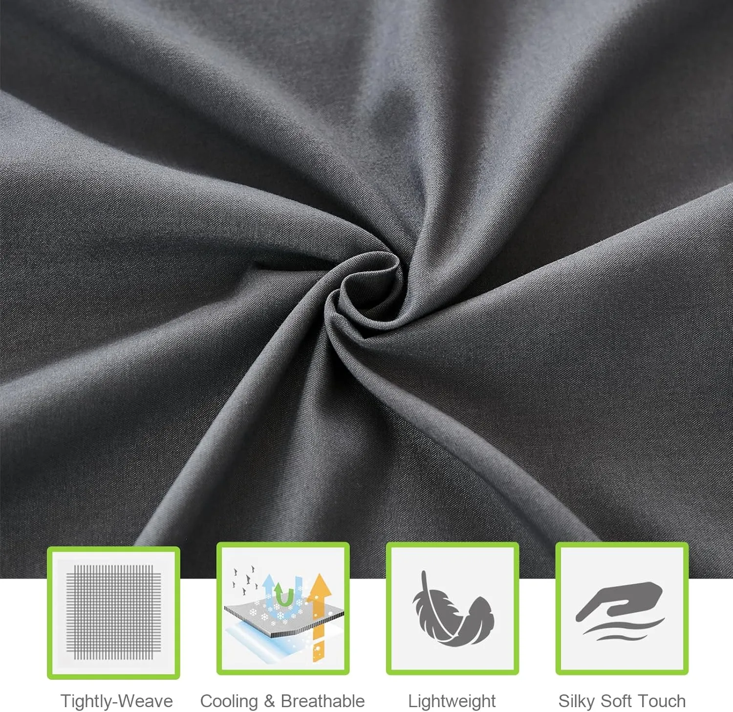 ILAVANDE Grey Queen Sheets Set 6 Piece,Hotel Luxury Super Soft 1800 Series Microfiber Queen Bed Sheets Set-Wrinkle Free & Breathable-14 Deep Pocket Sheets for Queen Size Bed(Queen,Grey)