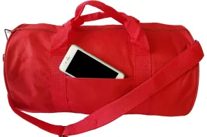 ImpecGear 18" Round Duffel Duffle Bag, Travel Bag, Gym Carry-On Bag, Sports Duffel Roll Bag