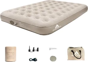 Inflatable Airbed with Built in Quick Self-Inflating Camping Bed Portable Air Mattress for Home Camping Travel