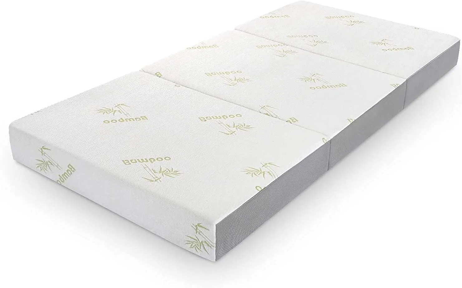 Inofia Folding Mattress, 6 Inch Trifold Memory Foam Mattress with Ultra Soft Removable Cover, Non-Slip Bottom & Breathable Mesh Sides, Foldable & Portable - Cot Size (75" x 31" x 6")