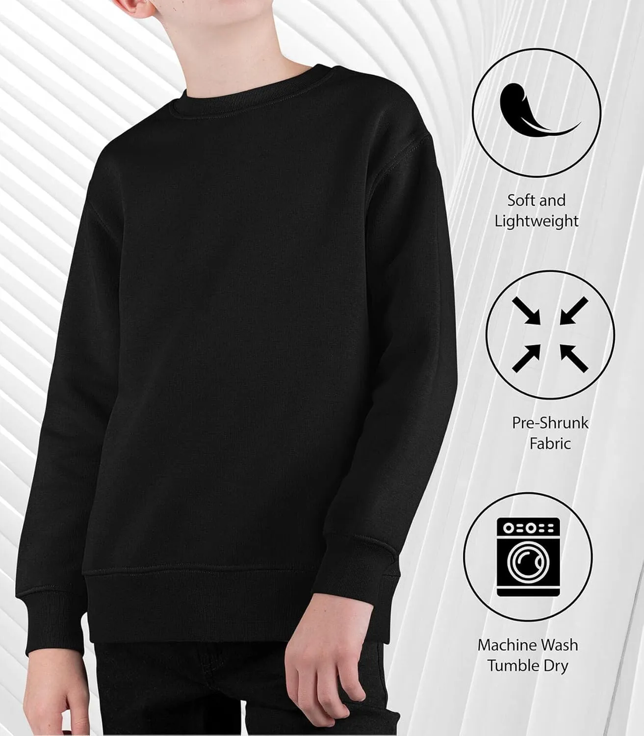 Instant Message - Nope Sleeping Cow - Toddler & Youth Crewneck Fleece Sweatshirt